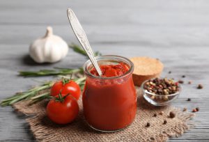 Tomato paste tube jar